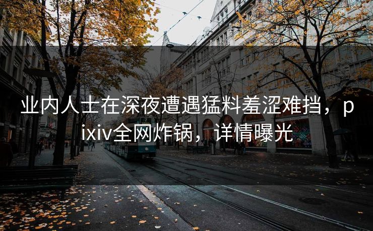 业内人士在深夜遭遇猛料羞涩难挡，pixiv全网炸锅，详情曝光